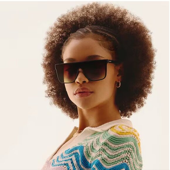 SOLD QUAY Unisex Nightfall Medium 49mm Shield Sunglasses 1212 - Picture 11 of 12